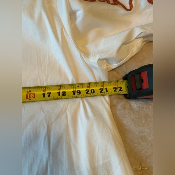 NWT Chico’s Poplin Embroidered Shirt Button Down Women’s L White Accent Sleeves - Picture 6 of 12